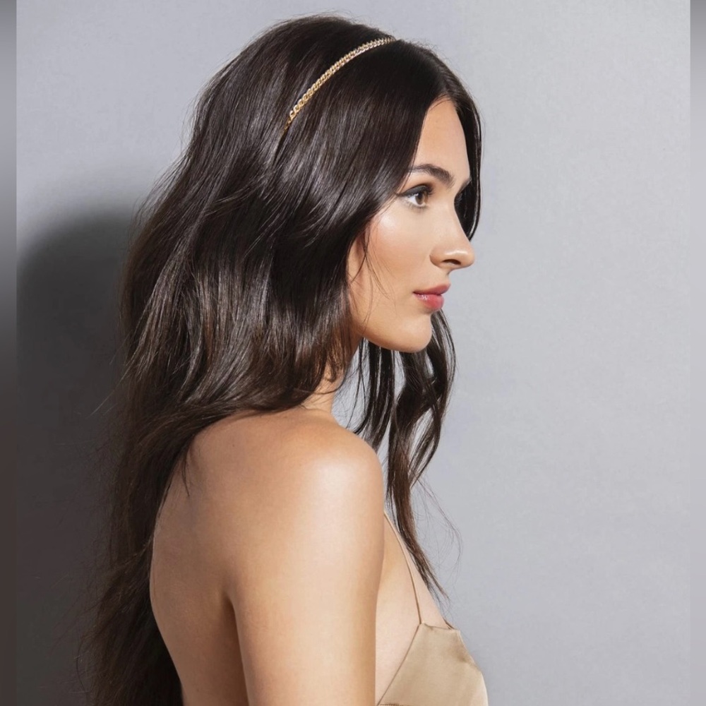 The Hair Edit Gold Cable Chaplet Chain Headband NEW